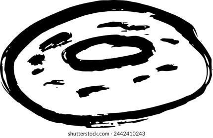 Dry Brush Glazed Donut-Symbol