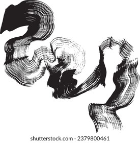 Dry Brush Grunge Artwork Wave Texture