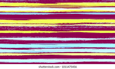 Dry Brush Grunge Strokes and Stripes Background. Grungy Seamless Lines Pattern Design. Holiday, Summer Watercolor Texture. Packaging, Fabric Print Design Background.