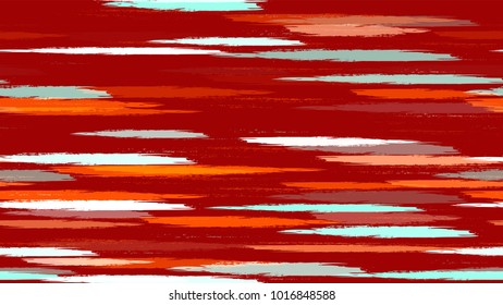 Dry Brush Grunge Strokes and Stripes Background. Hand Painted Fashion Seamless Pattern. Holiday, Summer Watercolor Texture. Fabric, Fashion Print Design Background.