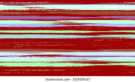 Dry Brush Grunge Strokes and Stripes Background. Grungy Seamless Lines Pattern Design. Paint Watercolor Style Stripes. Cloth, Linen, Textile Print Design Pattern.
