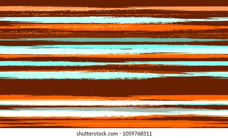 Dry Brush Grunge Strokes and Stripes Background. Paintbrush Lines Seamless Pattern. Holiday, Summer Watercolor Texture. Fabric, Fashion Print Design Background.