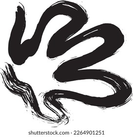 Dry Brush Grunge Wave Stroke Texture
