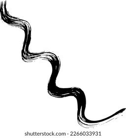 Dry Brush Grunge Wave Stroke Texture