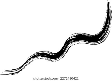 Trockenbrush Grunge Wave Stroke Textur