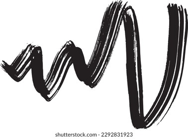 Trockenbrush Grunge Wave Stroke Textur