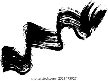 Trockenbürste Grunge Wave Stroke Textur