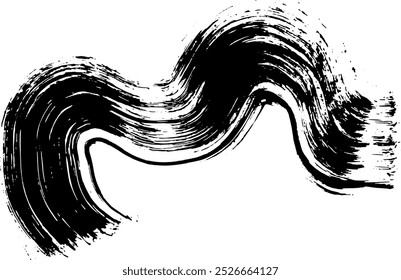 Dry Brush Grunge Wave Stroke Texture