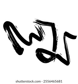 Dry Brush Grunge Wave Stroke Texture