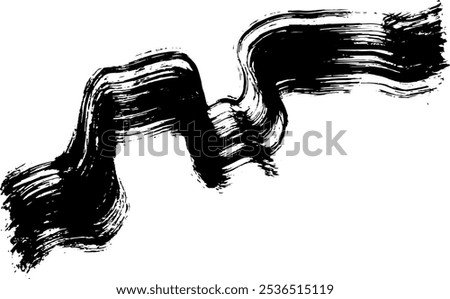 Dry Brush Grunge Wave Stroke Texture