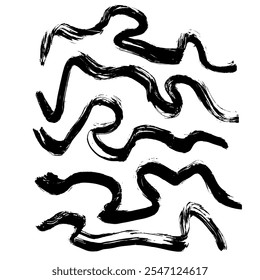 Dry Brush Grunge Wave Texture Collection