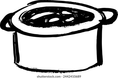 Dry Brush Ink Soup Pot Icon