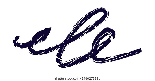 Dry brush mark, pencil squiggle and scribble. Hand drawn vector crayon various line, spiral and doodle. Black rough highlighter, chalk stroke, pencil divider. Curly line. Scratchy stroke