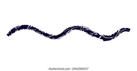 Dry brush mark, pencil squiggle and scribble. Hand drawn vector crayon various line, spiral and doodle. Black rough highlighter, chalk stroke, pencil divider. Curly line. Scratchy stroke