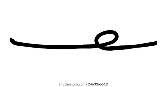 Dry brush mark, pencil squiggle and scribble. Hand drawn vector crayon various line, spiral and doodle. Black rough highlighter, chalk stroke, pencil divider. Curly line. Scratch