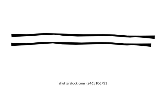 Dry brush mark, pencil squiggle and scribble. Hand drawn vector crayon various line, spiral and doodle. Black rough highlighter, chalk stroke, pencil divider. Curly line. Scratch