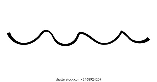 Dry brush mark, pencil squiggle and scribble. Hand drawn vector crayon various line, spiral and doodle. Black rough highlighter, chalk stroke, pencil divider. Curly line. Scratch