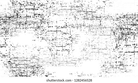 Dry Brush Strokes and Scratches Retro Grunge Background. Hand Drawn Old Scratched Seamless Pattern. Faded Dyed Paper Texture. Sketch Cartoon Print Design Background.