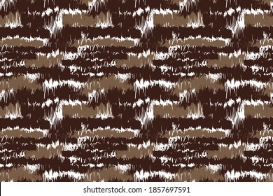 Dry Brush Strokes And Scratches Retro Grunge Background. Dark Vector Hand Painted Dirty Seamless Pattern. Dirty cracked wall texture. Broken, rusty print home decor, interior, architecture designs