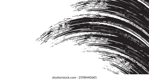 Dry Brush Strokes and Scratches Retro Grunge Background. Distressed Grungy Seamless Pattern Design.
