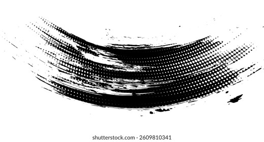 Dry Brush Strokes and Scratches Retro Grunge Background. Distressed Grungy Seamless Pattern Design.