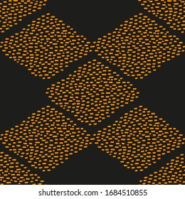 Dry brush strokes seamless pattern. Hand drawn vector ink illustration. Painted abstract texture. Scribble lines and brush strokes ornament. Hand drawn smears background. Modern graphic design. X 