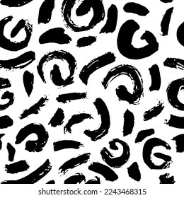 El Cepillo Seco Provoca Un Patrón Sin Marea. Fondo del vector de abstracto de obra dibujada a mano
