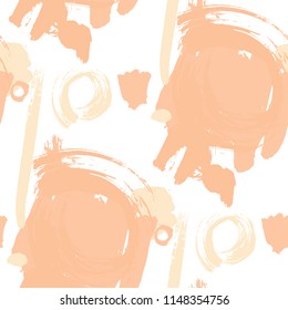 Dry Brush Strokes. Seamless Texture for Print, Textile, Wallpaper. Bright Seamless Ornament in Modern Colors. Vector Abstract Background. Rapport