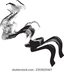 Dry Brush Wave Broad Stroke Element