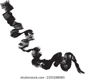 Dry Brush Wave Broad Stroke Element