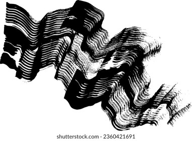 Dry Brush Wave Stroke Banner
