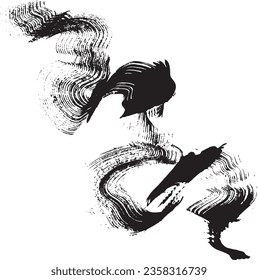 Dry Brush Wave Stroke Element