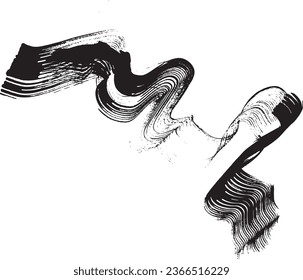 Dry Brush Wave Stroke Element