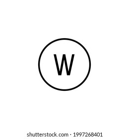 Dry clean icon. Professional wet cleaning. Laundry symbols, vector illustration. 