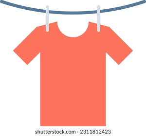 Imagen vectorial de icono de limpieza seca. Adecuado para aplicaciones web móviles y medios de impresión.