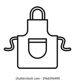 Dry cleaning apron icon. Outline Dry cleaning apron vector icon for web design isolated on white background