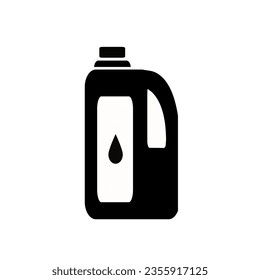 Dry cleaning bottle icon. Softener liquid bottle vector icon. Vector realistic wash laundry bottles.