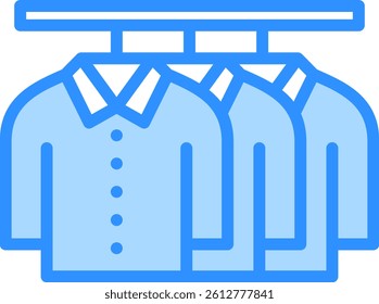 Dry Cleaning Icon Blue Color Vector Illustration