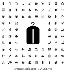 Dry cleaning icon. set of filled cleaning icons.