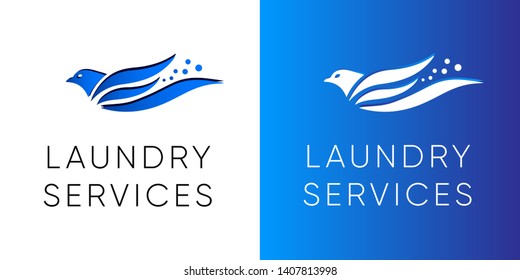 dry cleaning laundry alterations clothes repair business logo template icon 