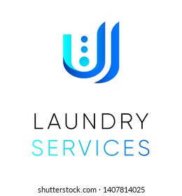 dry cleaning laundry alterations clothes repair business logo template icon 