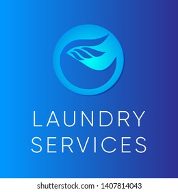 dry cleaning laundry alterations clothes repair business logo template icon 