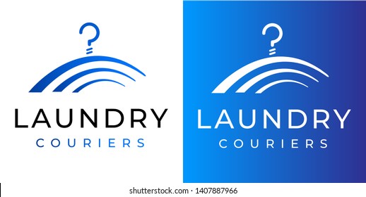 dry cleaning laundry alterations clothes repair business logo template icon 