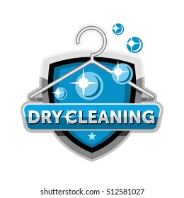 Dry cleaning logo template.  