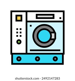 lavadora de ropa lavadora de ropa icono de color Vector. lavadora de ropa lavadora de ropa lavado signo.
