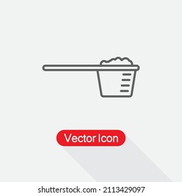 Dry Cleaning Measurement Cup Icon Scoop Icon Vector Illustration Eps10