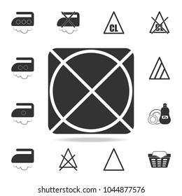 dry cleaning is prohibited icon. Detailed set of laundry icons. Premium quality graphic design. One of the collection icons for websites, web design, mobile app on white background