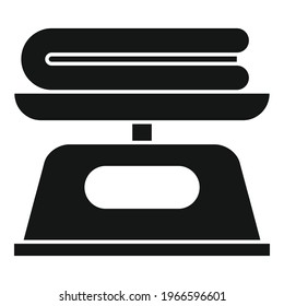 Dry cleaning scales icon. Simple illustration of Dry cleaning scales vector icon for web design isolated on white background