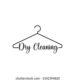 Dry cleaning service logo Icon Vector Illustration Logo Template Isolated on White Background.