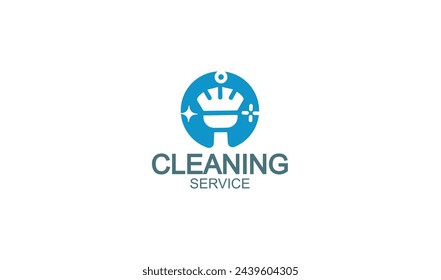 Diseño de plantilla de logotipo de servicio de limpieza en seco.